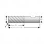 Preview: Schruppfräser VHM 45° HR 8mm (Stahl/INOX/Guss/NE) 4 S., lang, HB, AlTiN Preview: Schruppfräser VHM 45° HR 8mm (Stahl/INOX/Guss/NE) 4 S., lang, HB, AlTiN