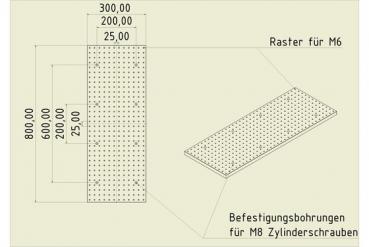 Gewinderasterplatte GRP8030