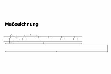 Stahl T-Nutenplatte 10050 (feingefräst)