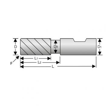 Schaftfräser VHM 35°/38° Ø10mm freigest. (Stahl/Inox/Guss) 4 S., HB, AlTiN