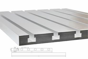 T-Nutenplatte 700 x 200 Gussaluminium