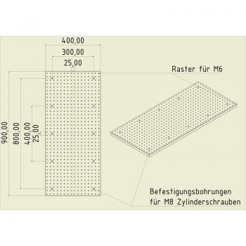 Gewinderasterplatte GRP9040