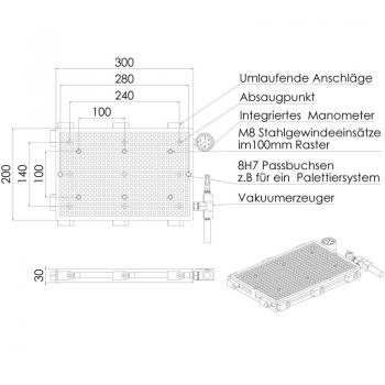 Vakuumtisch VT3020 RAL-Pro