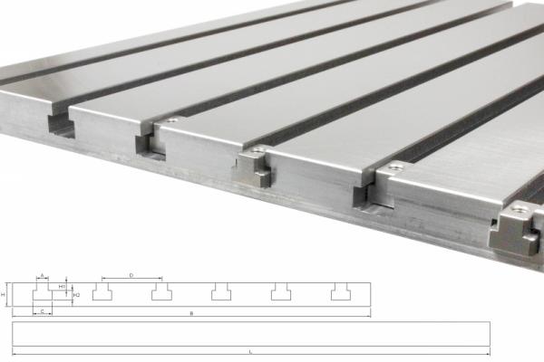 Stahl T-Nutenplatte 5040