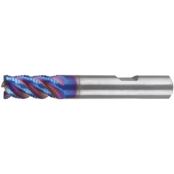 Schruppfräser VHM 45° HR 4mm (Stahl/INOX/Guss/NE) 3 S., lang, HB, AlTiN Schruppfräser VHM 45° HR 4mm (Stahl/INOX/Guss/NE) 3 S., lang, HB, AlTiN