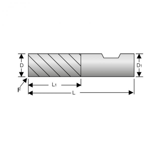 Schruppfräser VHM 45° HR 8mm (Stahl/INOX/Guss/NE) 4 S., lang, HB, AlTiN Schruppfräser VHM 45° HR 8mm (Stahl/INOX/Guss/NE) 4 S., lang, HB, AlTiN