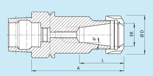 Haimer Spannzangenfutter HSK E40 ultrakurz
