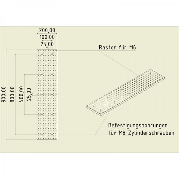 Gewinderasterplatte GRP9020