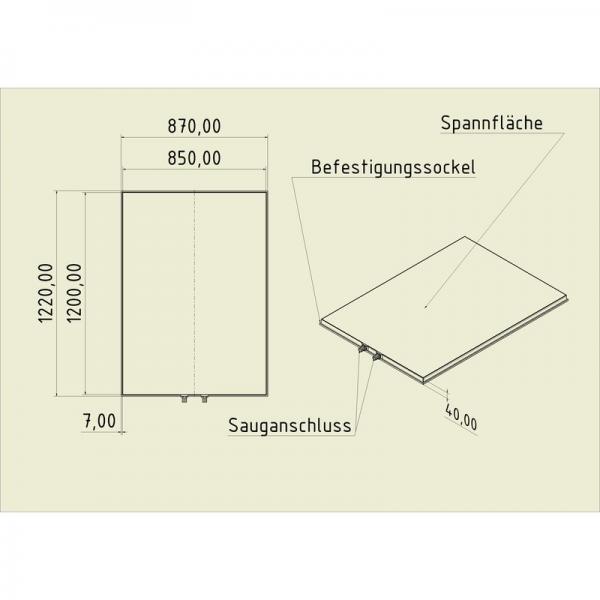 MP Serie Vakuumtisch VT DIN-A0